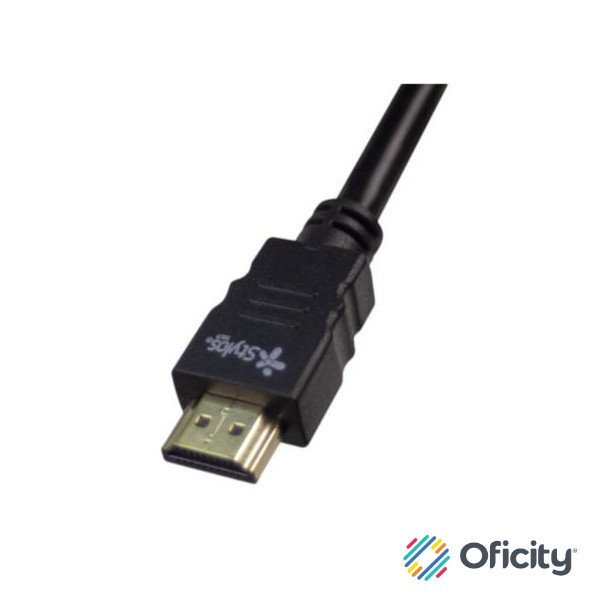 Cable Stylos HDMI 1.4 Macho - HDMI 1.4 Macho 2 Metros Negro
