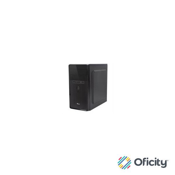 Gabinete Stylos Mini-Tower Micro-ATX/Mini-ITX USB 3.0 con Fuente de 500W sin Ventiladores Instalados Negro/Rojo