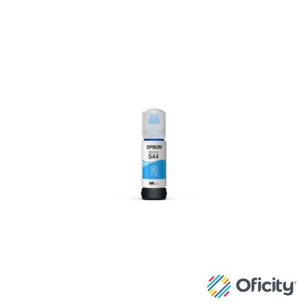 Tinta Epson Original T544-AL EcoTank L1110/L3110/L3150/L5190 Color Cian