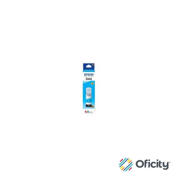 Tinta Epson Original T544-AL EcoTank L1110/L3110/L3150/L5190 Color Cian