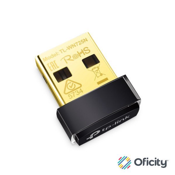 Adaptador TP-Link Wi-Fi USB TL-WN725N Nano N150 150Mbps 2.4GHz USB 2.0