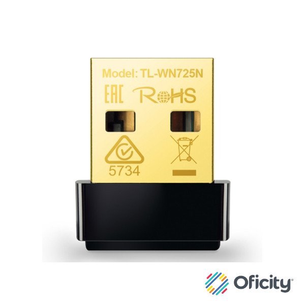 Adaptador TP-Link Wi-Fi USB TL-WN725N Nano N150 150Mbps 2.4GHz USB 2.0