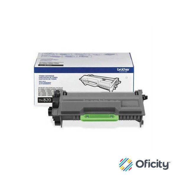 Tóner Brother TN820 Rendimiento 3000 Páginas HLL5100DN/HLL6200DW Color Negro