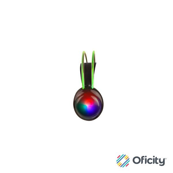 Diadema Gamer Perfect Choice Transparente RGB Helumo ANC 1.8m Alámbrico 3.5mm PVC