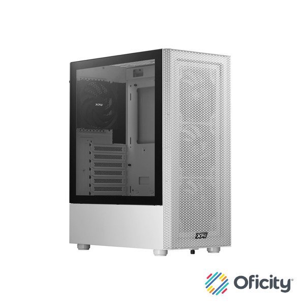 Gabinete XPG VALOR MESH Mediatorre ATX 4 FAN Cristal Templado Blanco