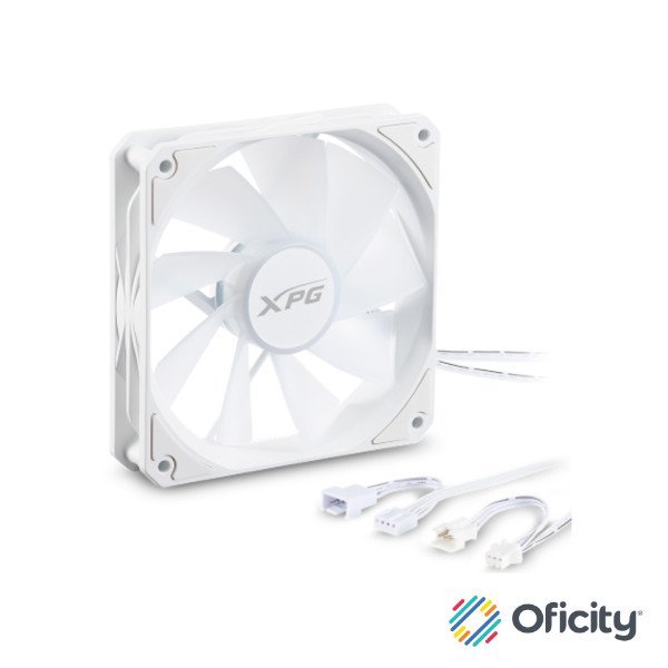 Kit 3 Ventiladores Thermaltake VENTOR 120 ARGB PWM Aspas Invertidas Blanco