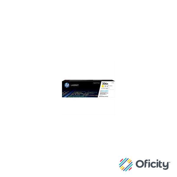 Toner HP LaserJet 206A Color Amarillo.