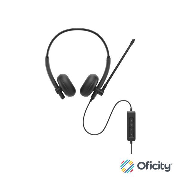 Auriculares Diadema Alámbricos Dell WH125 USB Tipo C Negro Llamadas y Música