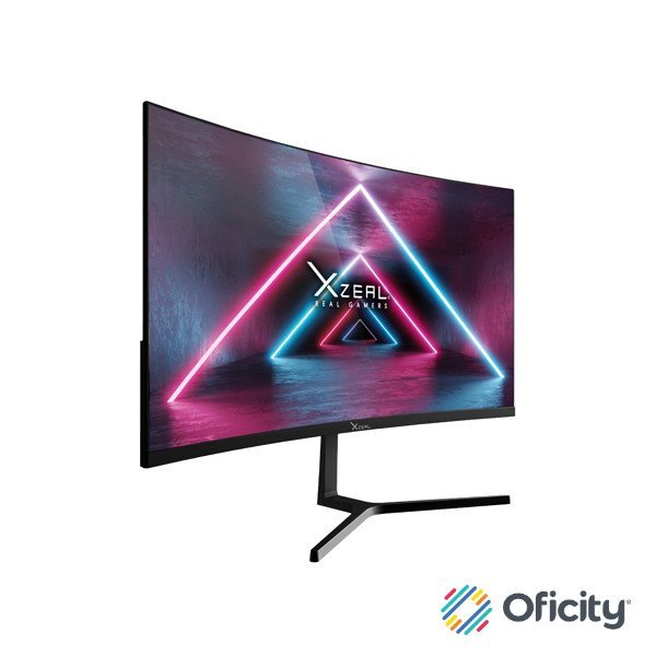 Monitor Xzela 23.8" Curvo FHD VA 100Hz 5ms VGA HDMI Vesa 100x100mm Negro