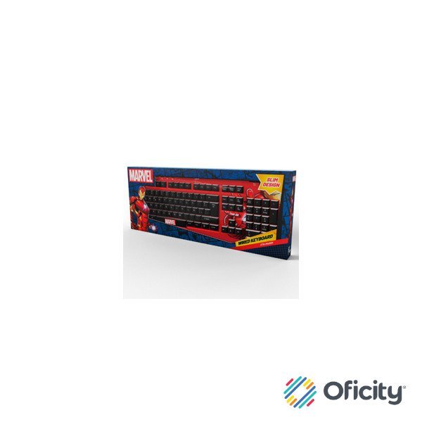 Teclado XTech Full Size Iron Man XTK-M401IM - Teclas multimedia - Español - Conexion USB