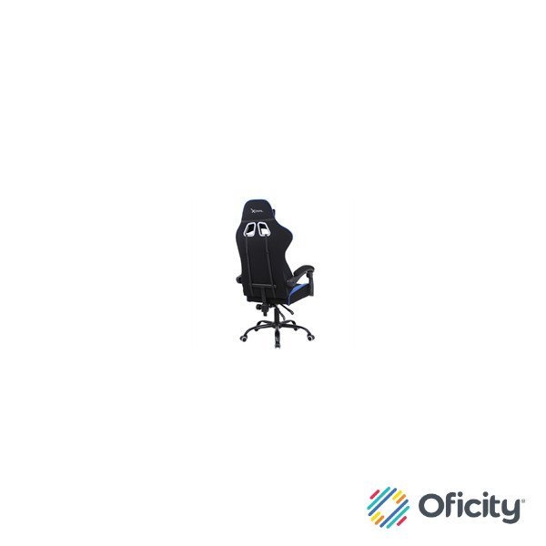 Silla Gamer Xzeal XZ20 Tela Foam Reclinable 140° Base de Metal Piston Clase 3 115Kgs Brazos Fijos Negro-Azul