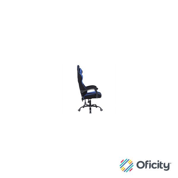 Silla Gamer Xzeal XZ20 Tela Foam Reclinable 140° Base de Metal Piston Clase 3 115Kgs Brazos Fijos Negro-Azul