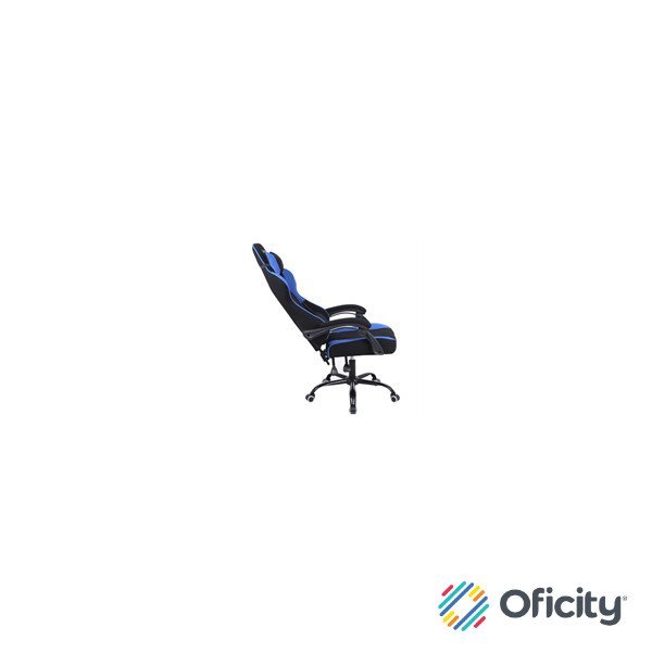 Silla Gamer Xzeal XZ20 Tela Foam Reclinable 140° Base de Metal Piston Clase 3 115Kgs Brazos Fijos Negro-Azul