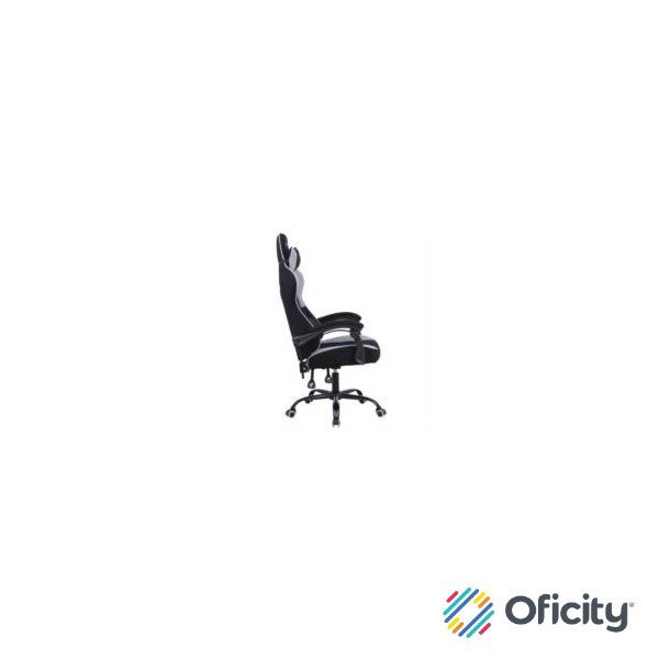 Silla Gamer Xzeal XZ20 Tela Foam Reclinable 140° Base de Metal Piston Clase 3 115Kgs Brazos Fijos Negro-Gris
