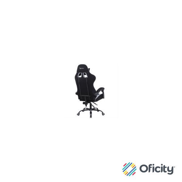 Silla Gamer Xzeal XZ20 Tela Foam Reclinable 140° Base de Metal Piston Clase 3 115Kgs Brazos Fijos Negro-Gris